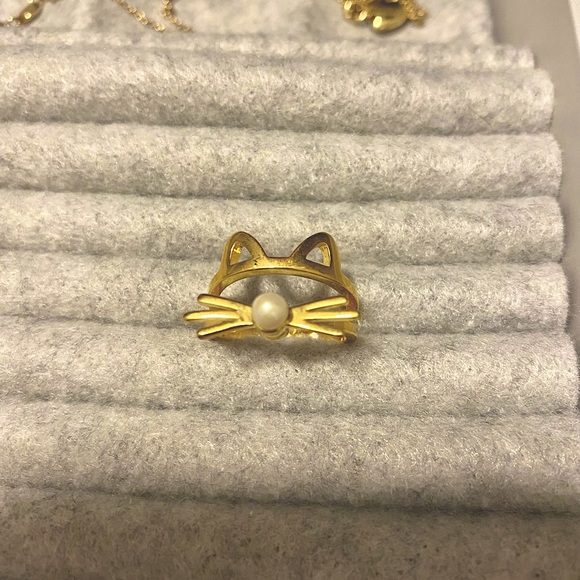 Kate Spade cat face ring size 6 - Picture 2 of 2